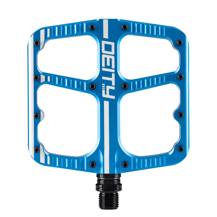 Deity Flat Trak Mountain Bike Pedals Blue