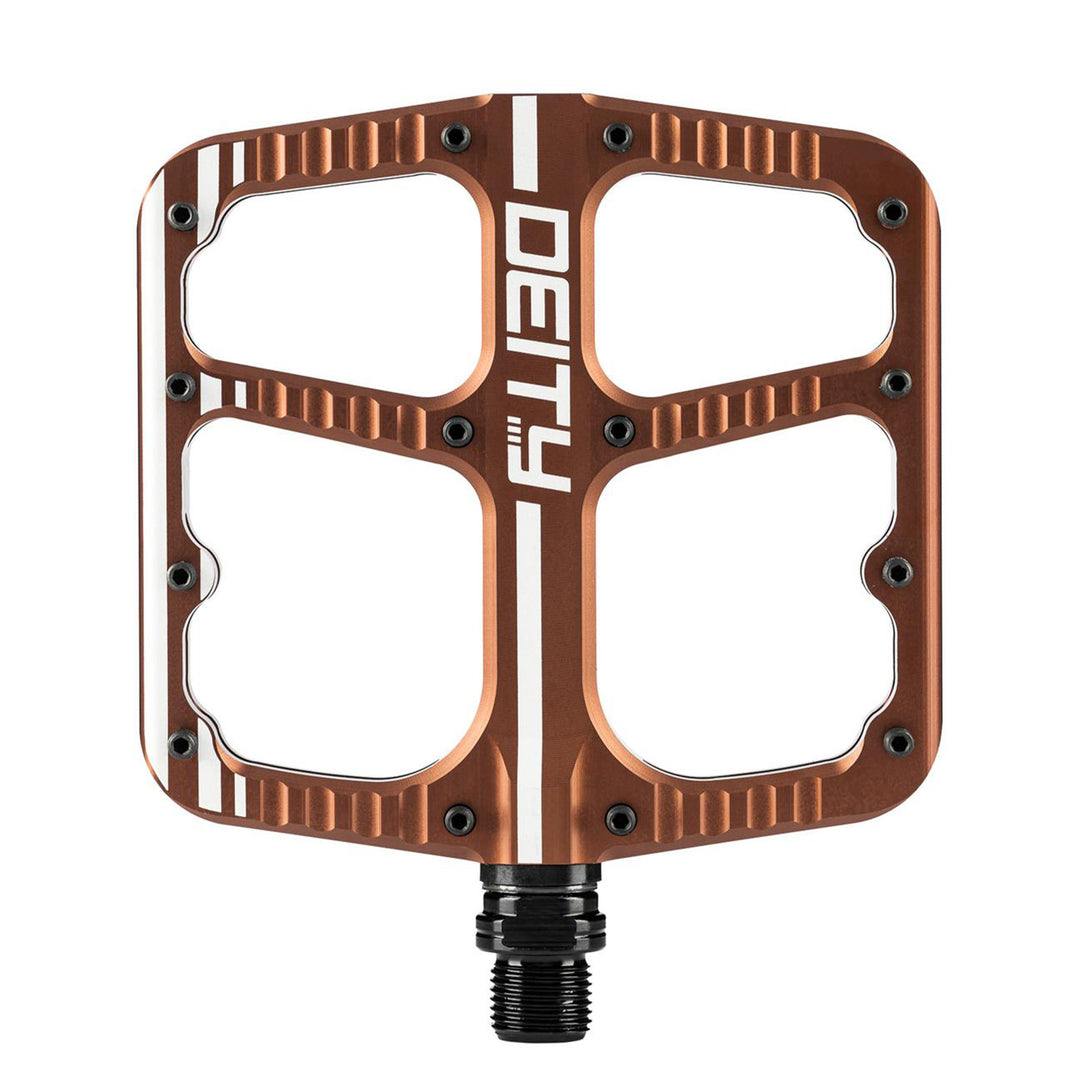 Deity Flat Trak Mountain Bike Pedals Bronze