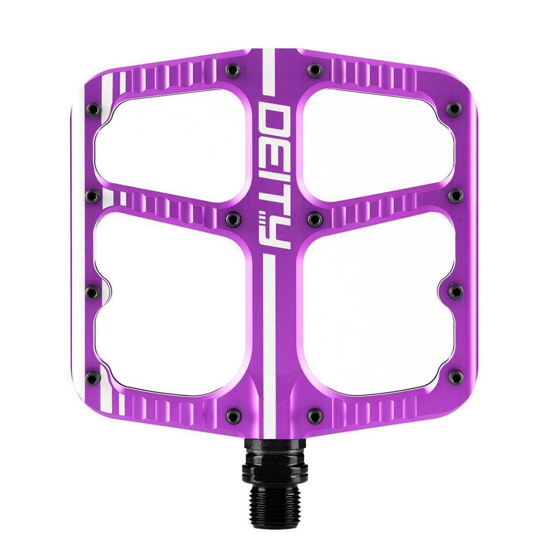 Deity Flat Trak Mountain Bike Pedals Purple