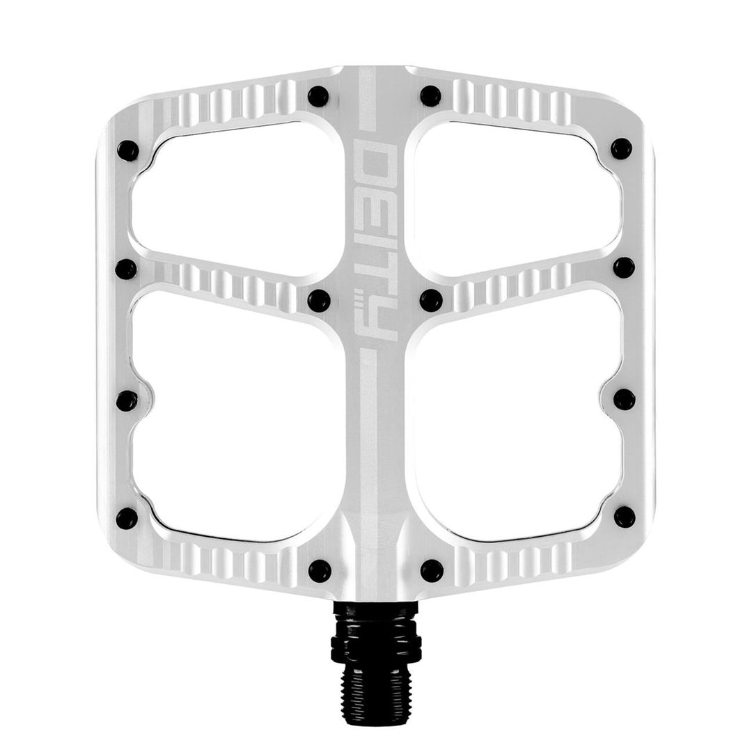Deity Flat Trak Mountain Bike Pedals Silver