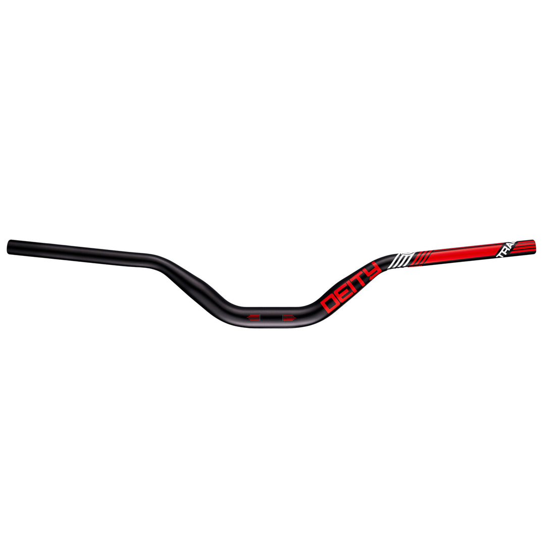 DEITY Highside 760 Aluminium Handlebar 31.8mm Bore 80mm Rise Red