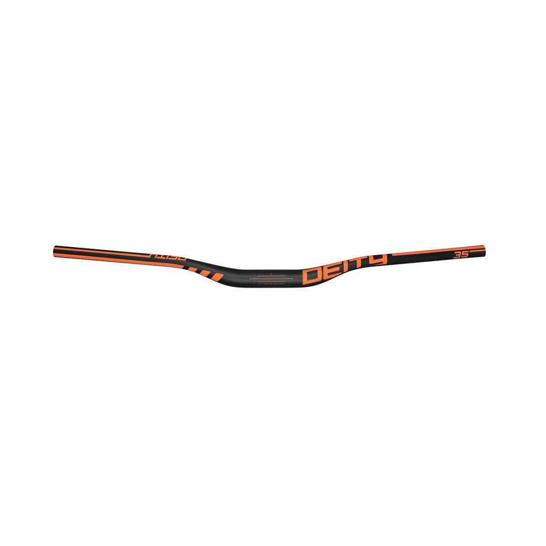 Deity Speedway Carbon Mountain Bike Handlebars Orange 35 mm