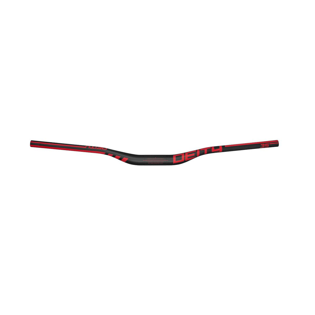 Deity Speedway Carbon Mountain Bike Handlebars Red 35 mm