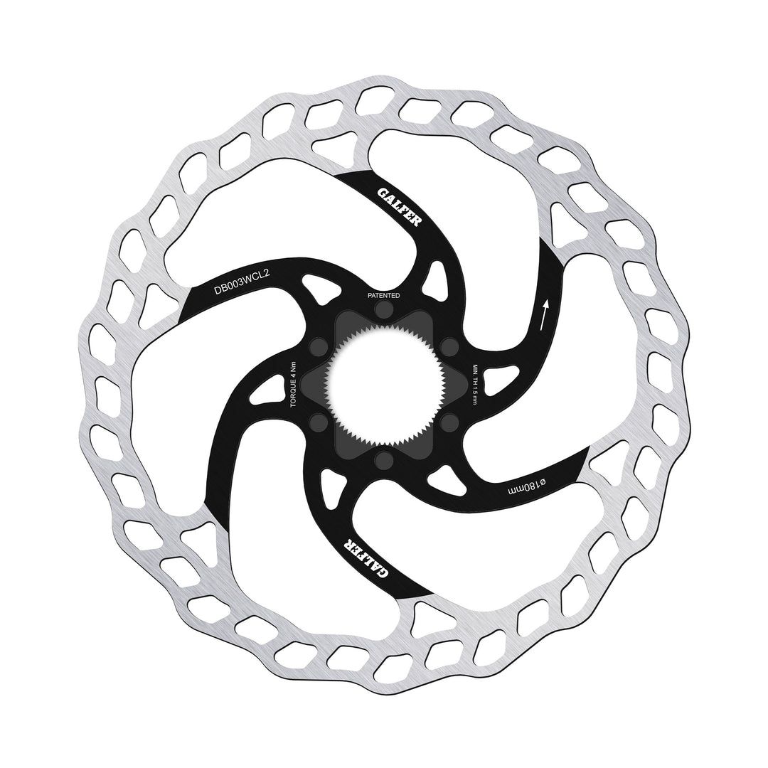 Galfer Wave Brake Disc Rotor 180mm Centrelock
