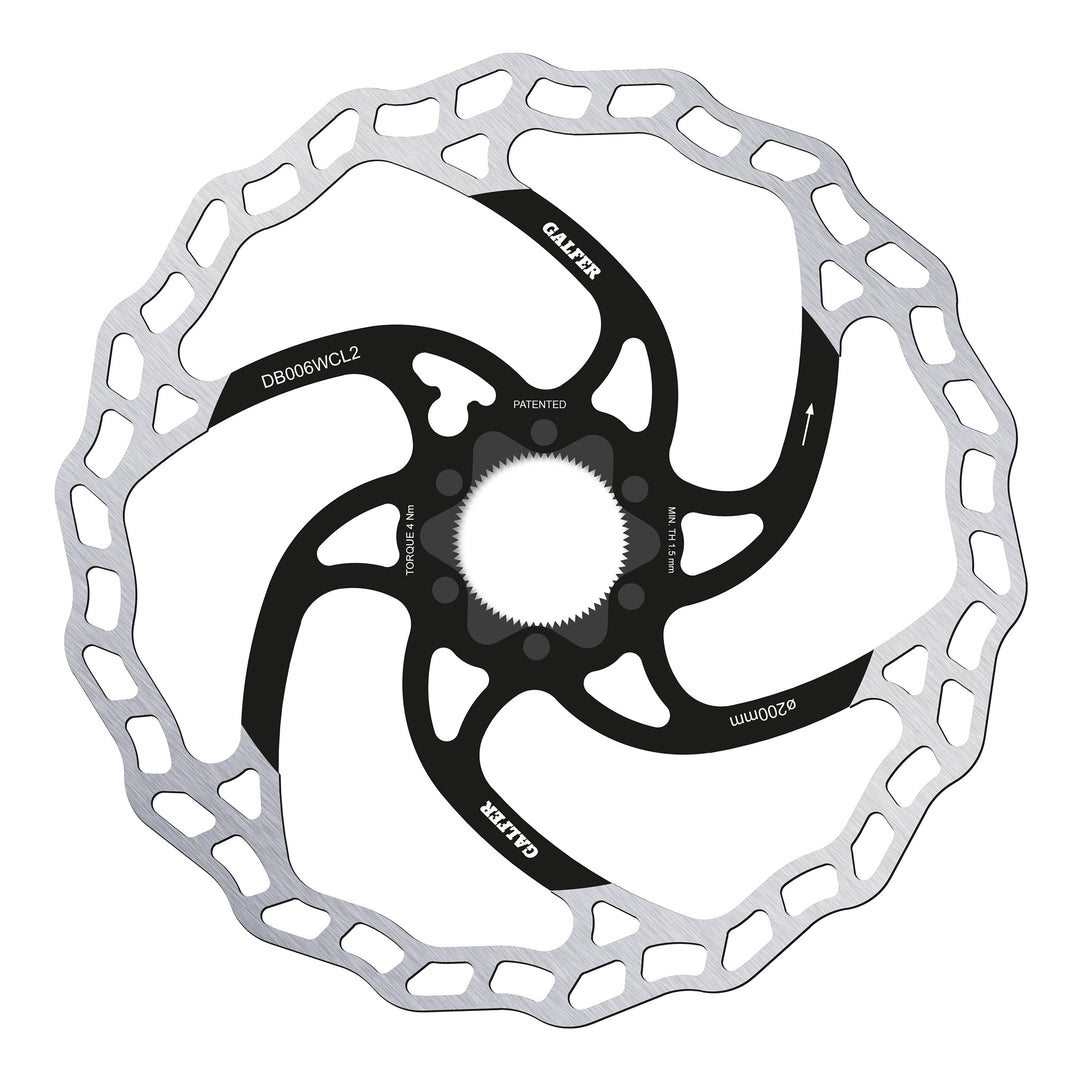 Galfer Wave Brake Disc Rotor 200mm Centrelock