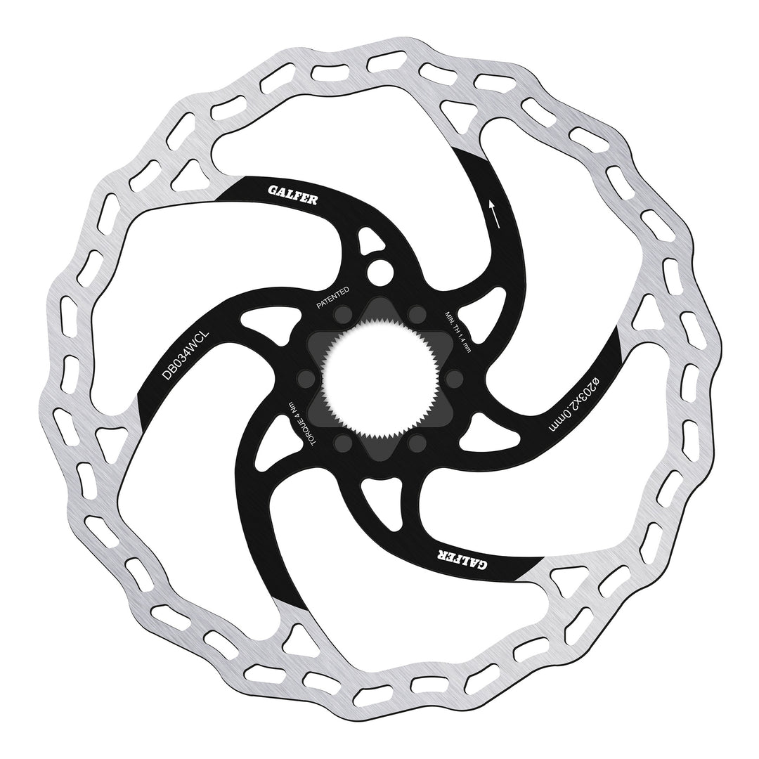 Galfer Wave Brake Disc Rotor 203mm Centrelock