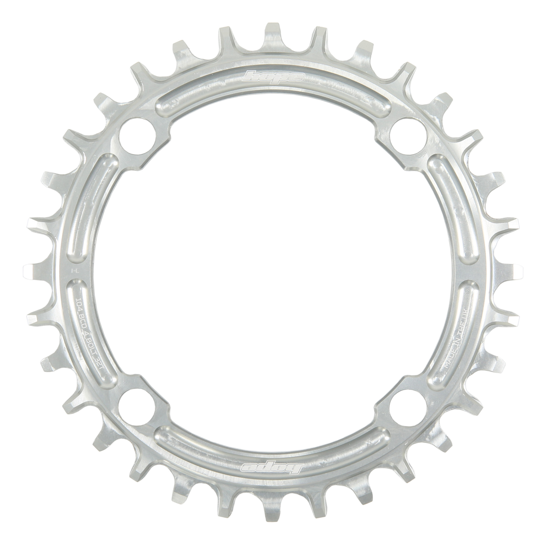 Hope R22 Retainer Ring 104 BCD Mount Mountainbike Chainring Silver