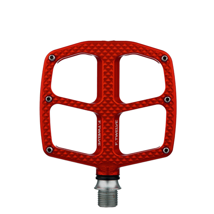 Hope F12 Small Mountain Bike Flat Pedal Red