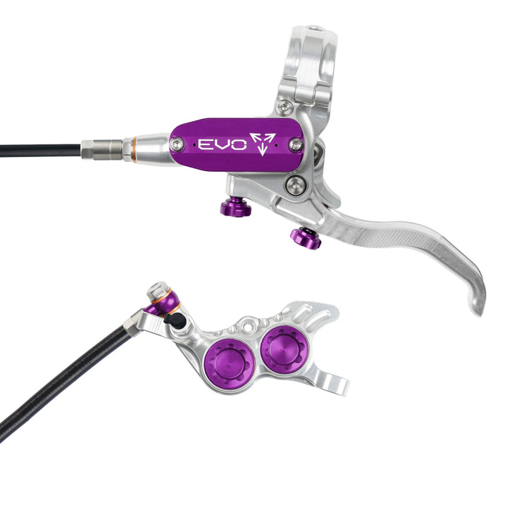 Hope EVO GR4 Mountain Bike Disc Brake Silver/Purple Left