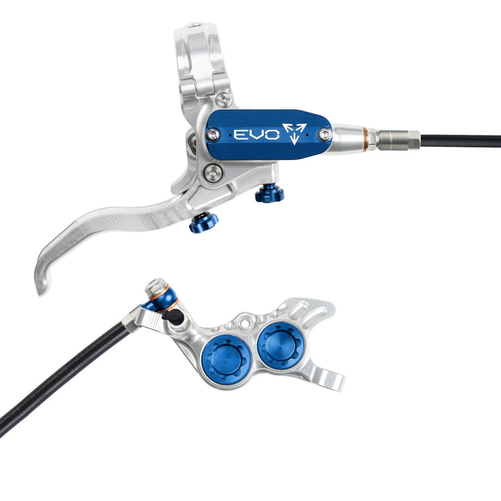 Hope EVO GR4 Mountain Bike Disc Brake Silver/Blue Right