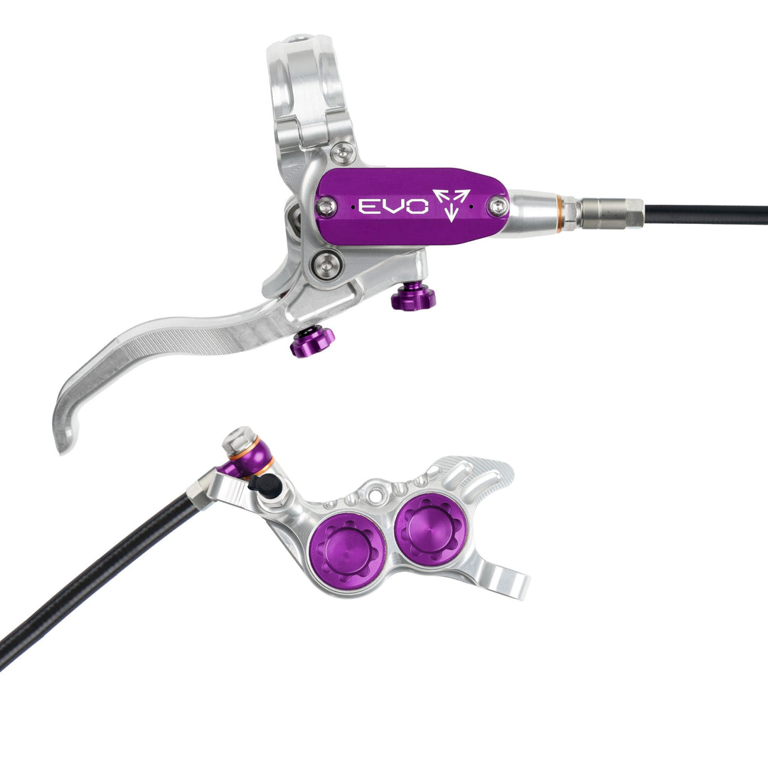 Hope EVO GR4 Mountain Bike Disc Brake Silver/Purple Right