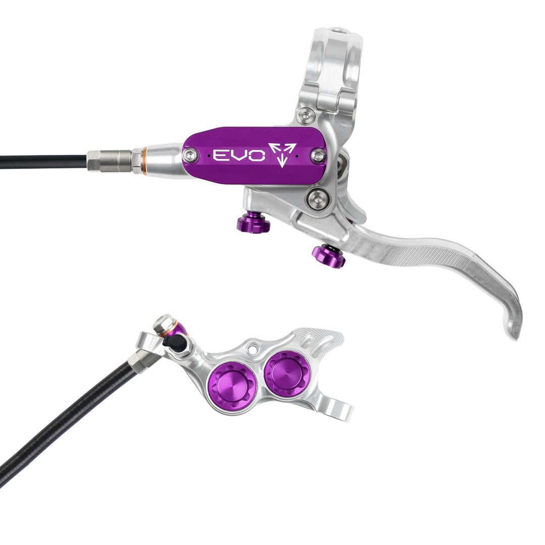 Hope EVO TR4 Mountain Bike Disc Brake Silver/Purple Left