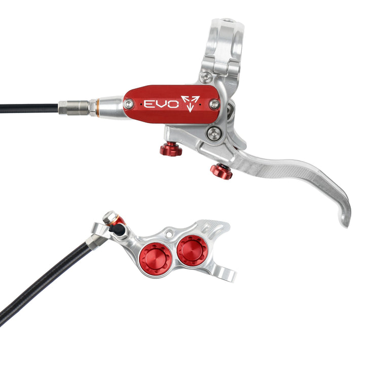 Hope EVO TR4 Mountain Bike Disc Brake Silver/Red Left