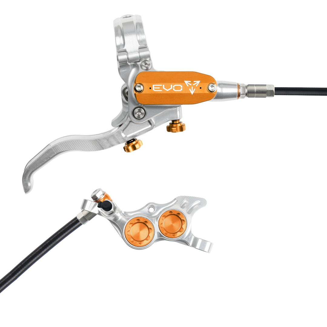 Hope EVO TR4 Mountain Bike Disc Brake Silver/Orange Right