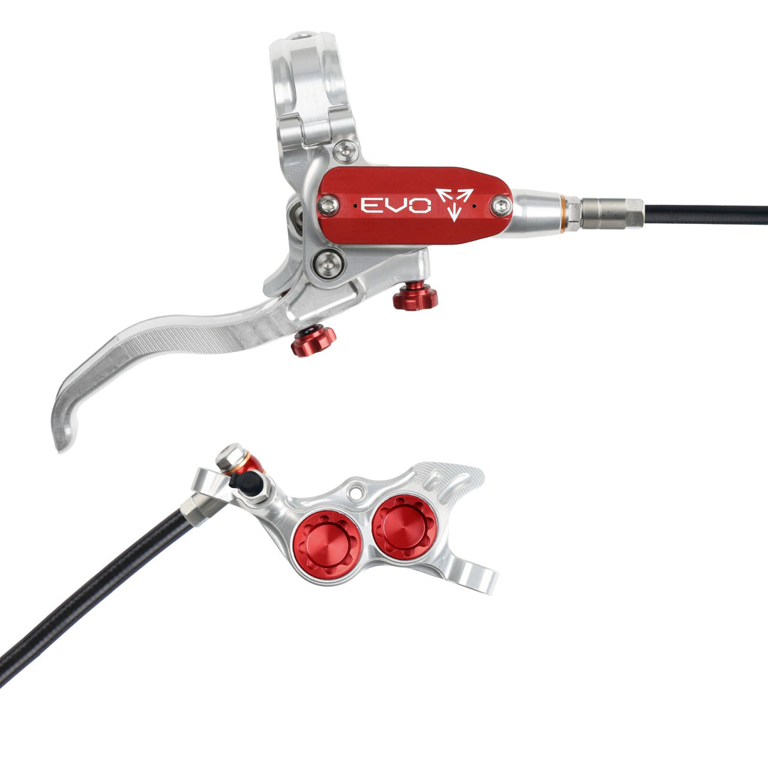 Hope EVO TR4 Mountain Bike Disc Brake Silver/Red Right