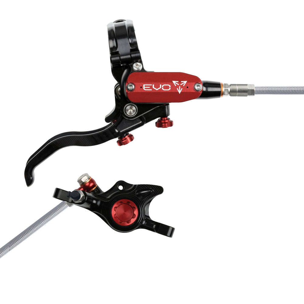 Hope EVO X2 Mountain Bike Disc Brake with Braided Hose Black/Red Right