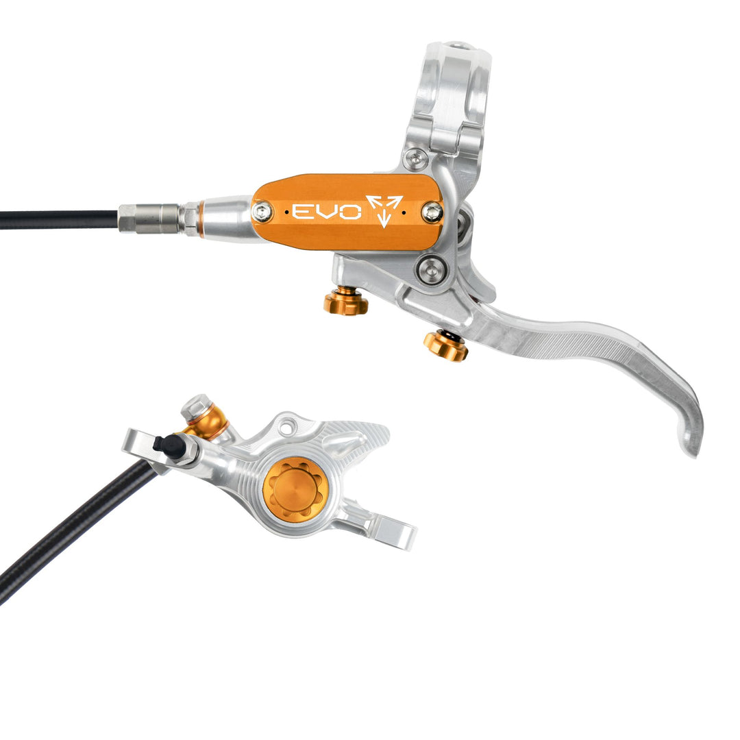 Hope EVO X2 Mountain Bike Disc Brake Silver/Orange Left