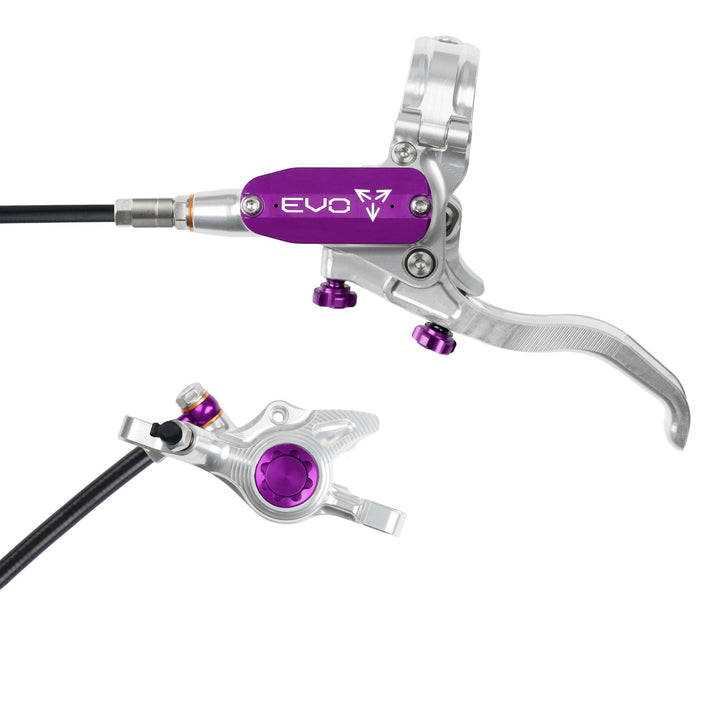 Hope EVO X2 Mountain Bike Disc Brake Silver/Purple Left