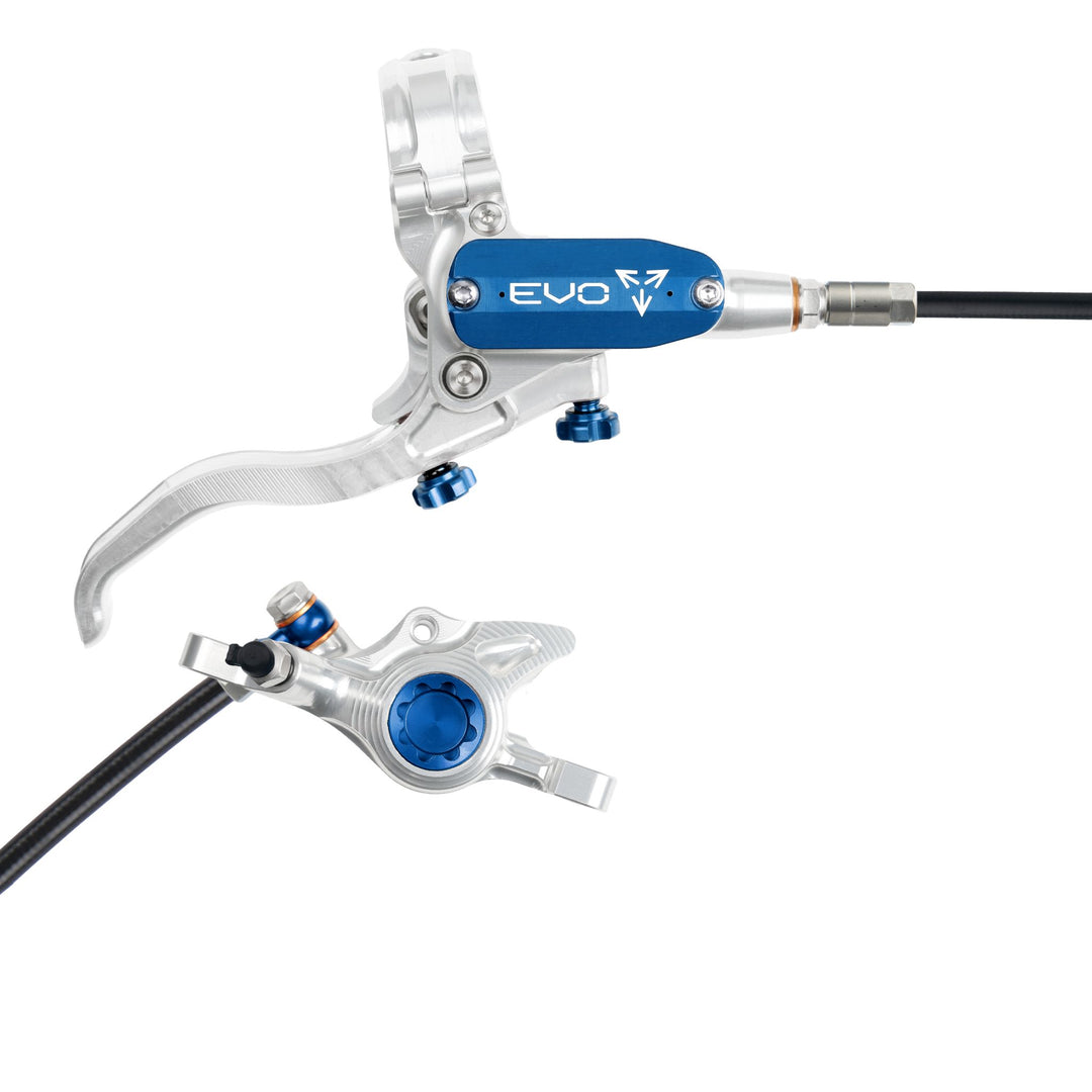 Hope EVO X2 Mountain Bike Disc Brake Silver/Blue Right