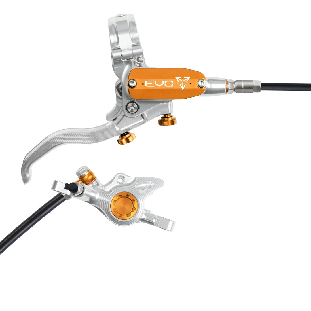 Hope EVO X2 Mountain Bike Disc Brake Silver/Orange Right