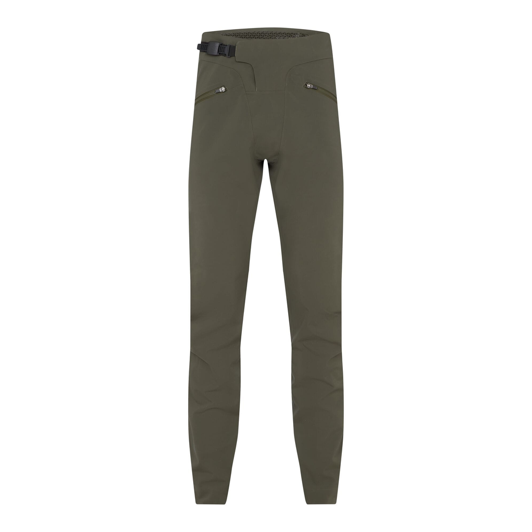 Madison DTE 3-Layer Waterproof Mens Mountain Bike Trousers Black Midnight Green