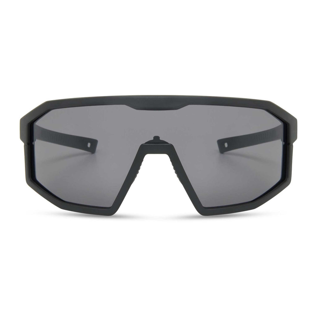 Madison Enigma Mountain Bike Glasses Black Chrome Lens Front View