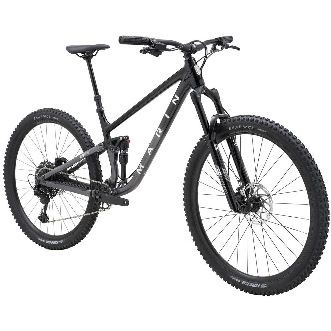 Marin Rift Zone 1 Mountain Bike Black/Grey Front Angle