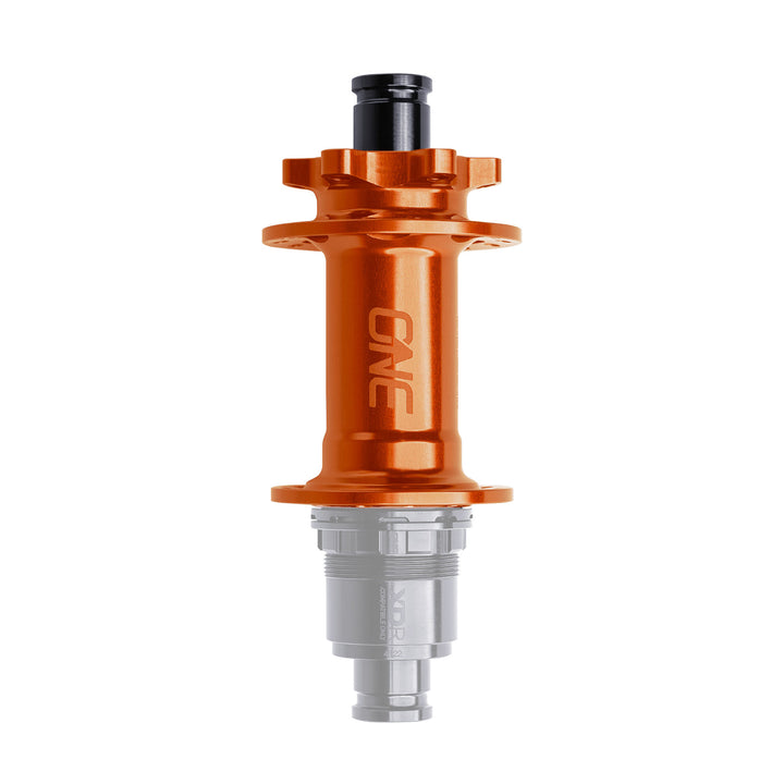OneUp Components Rear Hub Boost 148mm 6 Bolt (No Freehub) Orange