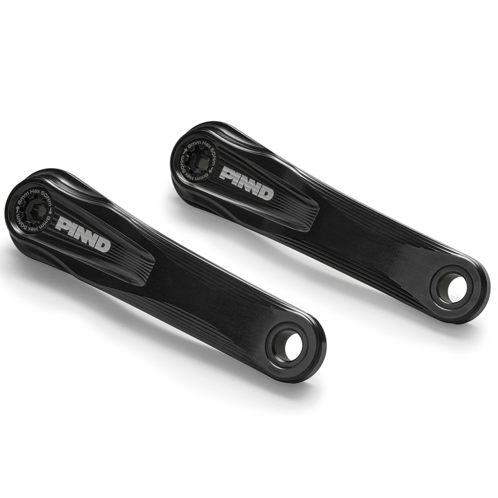 PINND eBike Cranks Bosch/Isis Black Set