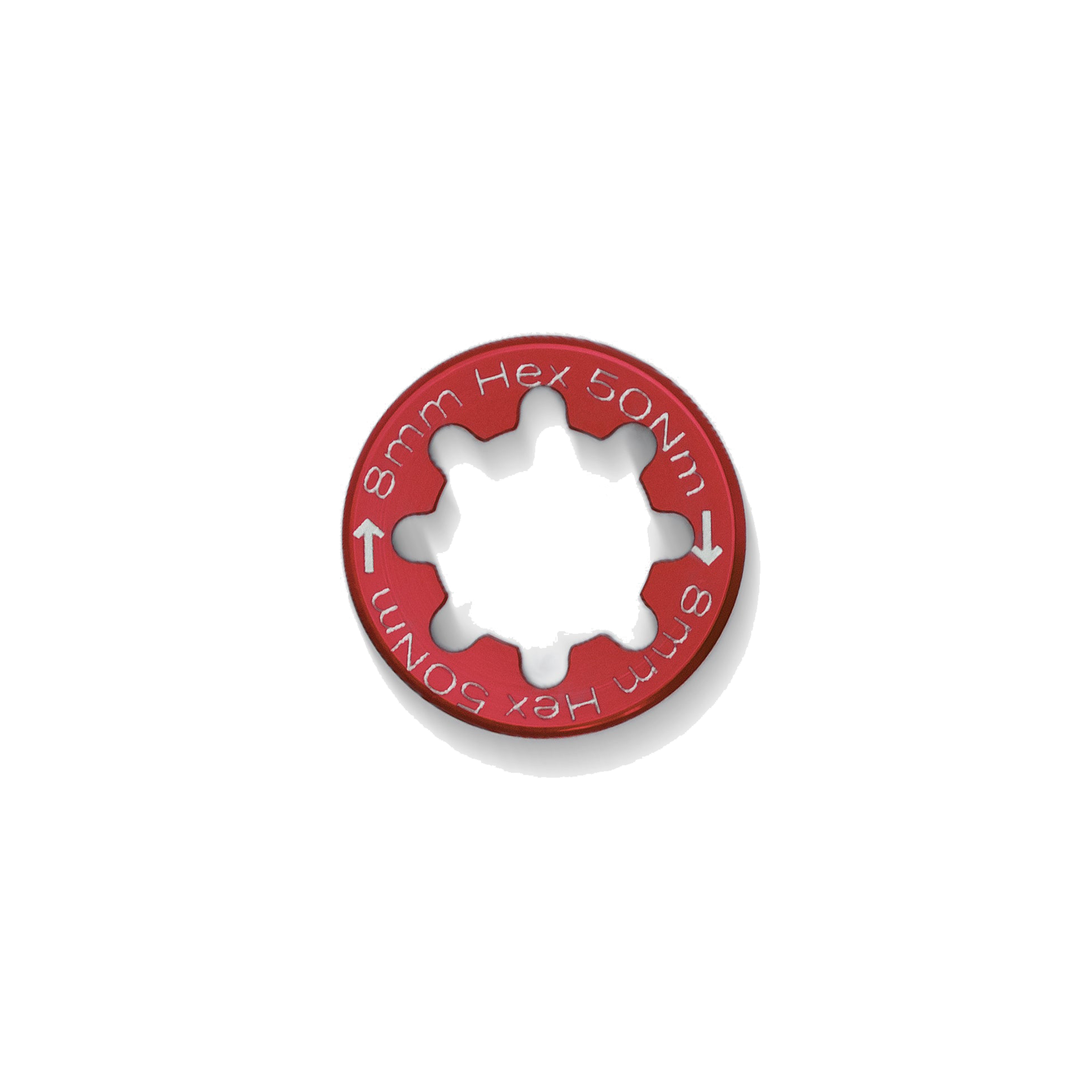 PINND eBike Cranks Captive Nut Red