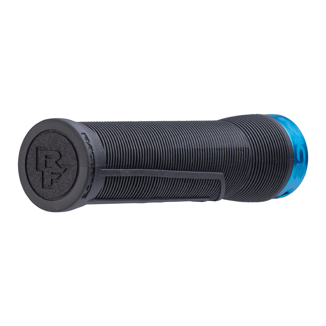 Race Face Chester Mountain Bike Grips Turquoise End Cap
