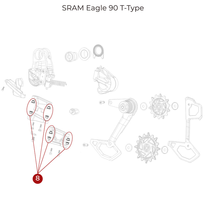 Eagle 70/90 Rear Derailleur Bushing Kit