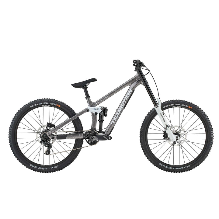 Transition Bottlerocket Dual Crown Mountain Bike Snowstorm Grey