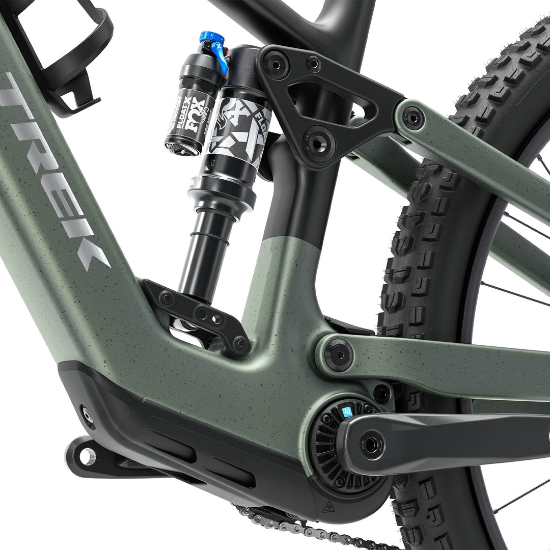 Trek Fuel+ EX 9.7 Gen 2 eBike Lichen Green/Keswick Green Splatter Shock
