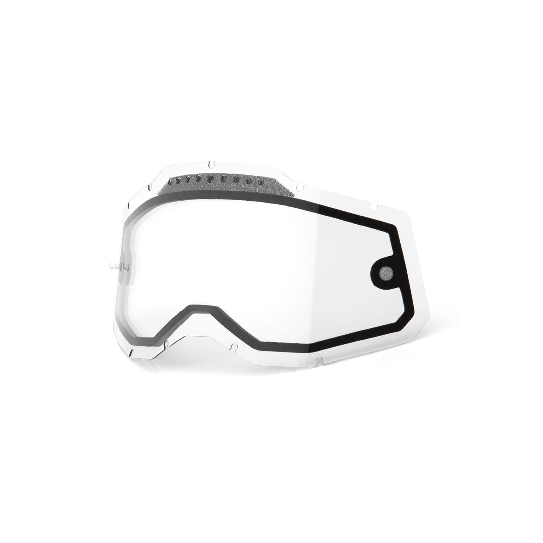 100% Racecraft Accuri Strata Dual Lens Clear