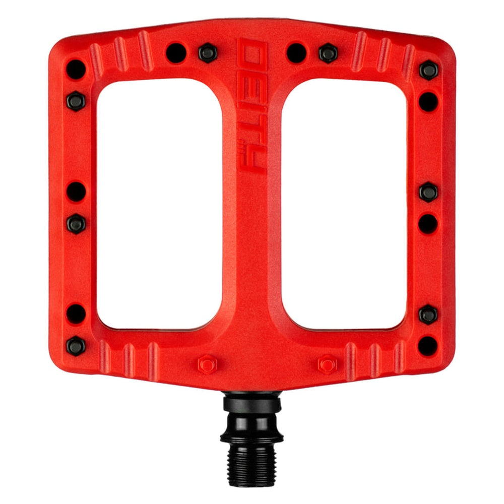 Deity Deftrap Mountain Bike Pedals Red