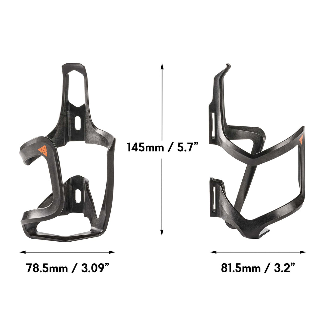 Granite AUX Side Loading Bottle Cage Dimensions