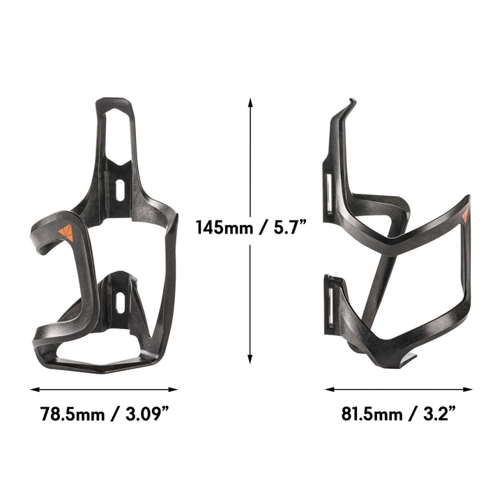 Granite AUX Side Loading Bottle Cage Dimensions