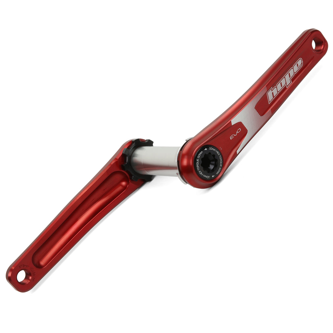 Hope Evo Cranks 73mm Wide Red
