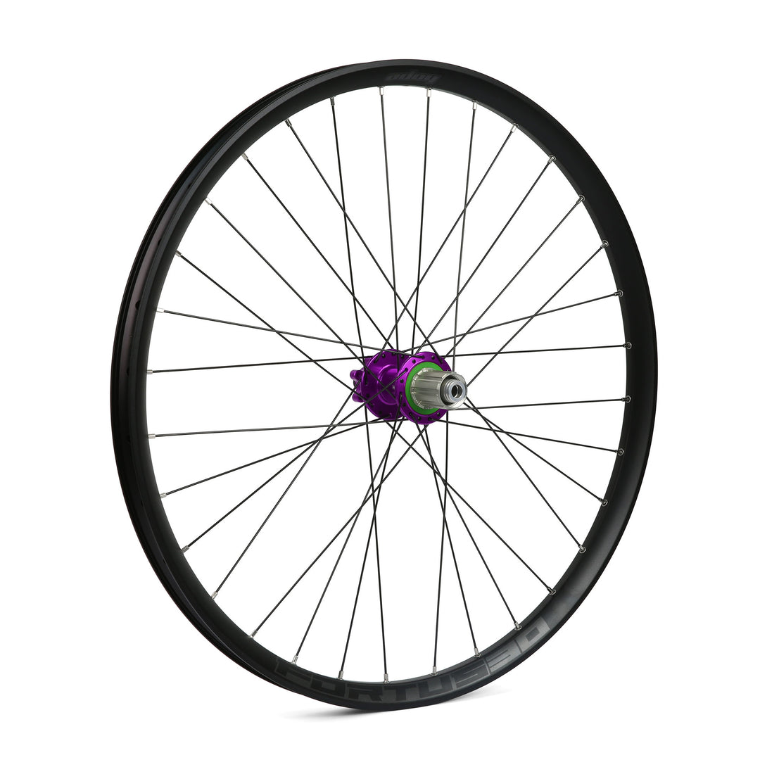 Hope Fortus 30W Rear Wheel 27.5 Shimano Alloy Freehub Purple