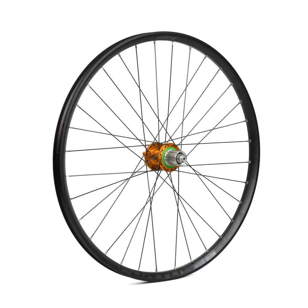 Hope Fortus 26W Rear Wheel 26" Non Boost Shimano Alloy Freehub Orange