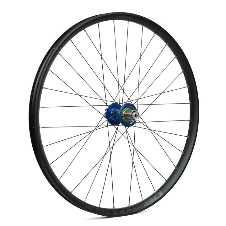 Hope Fortus 29" Rear Wheel 150/157 mm DH 7 Speed Hub Shimano HG Steel Blue