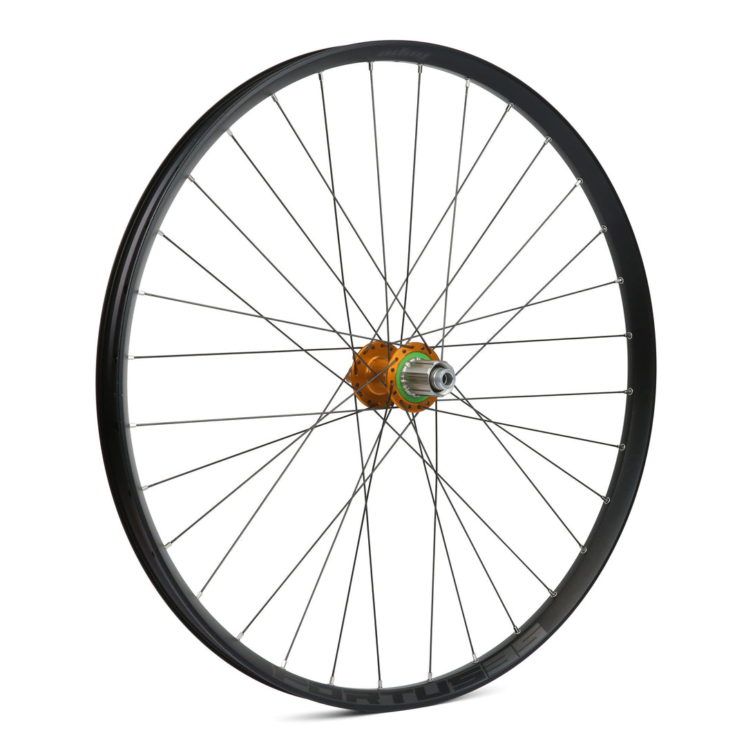 Hope Fortus 35W Rear Wheel 29" Orange Boost Shimano Steel Freehub