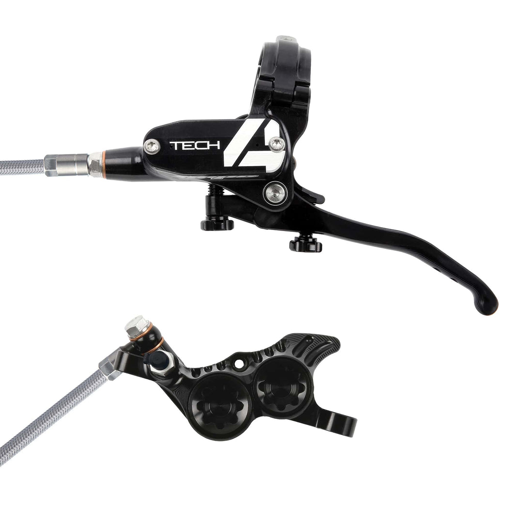 Hope Tech 4 Black Black T4 V4 Braided Disc Brake