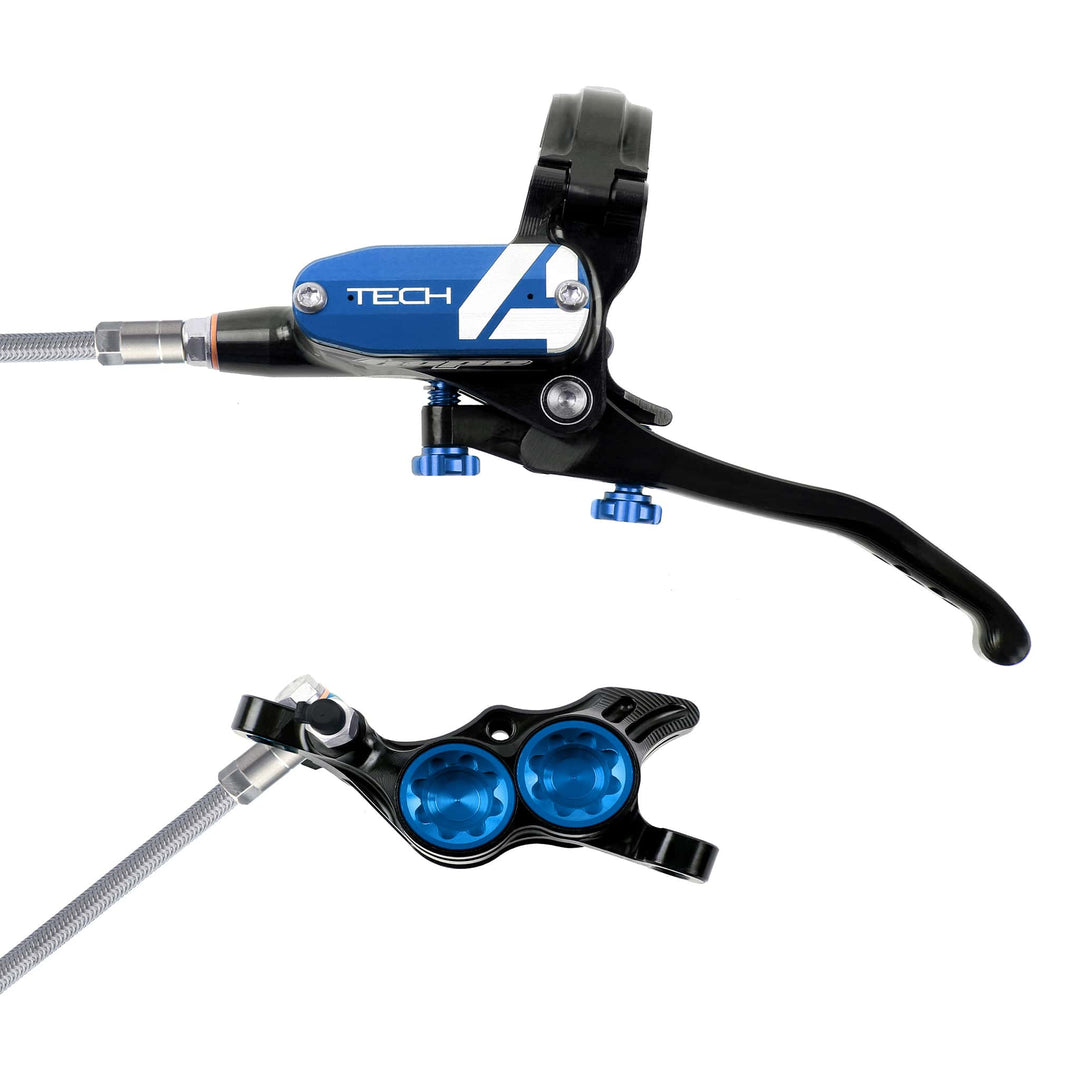 Hope Tech 4 Black Blue T4 E4 Braided Disc Brake