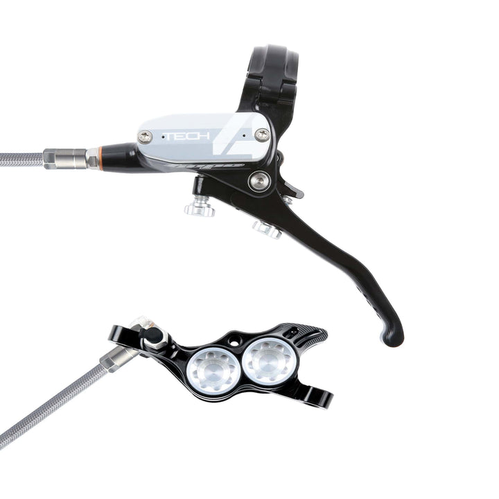 Hope Tech 4 Black Silver T4 E4 Braided Disc Brake