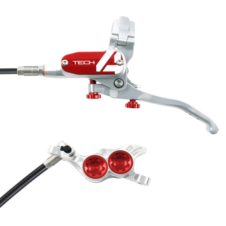 Hope Tech 4 Silver Red T4 E4 Disc Brake