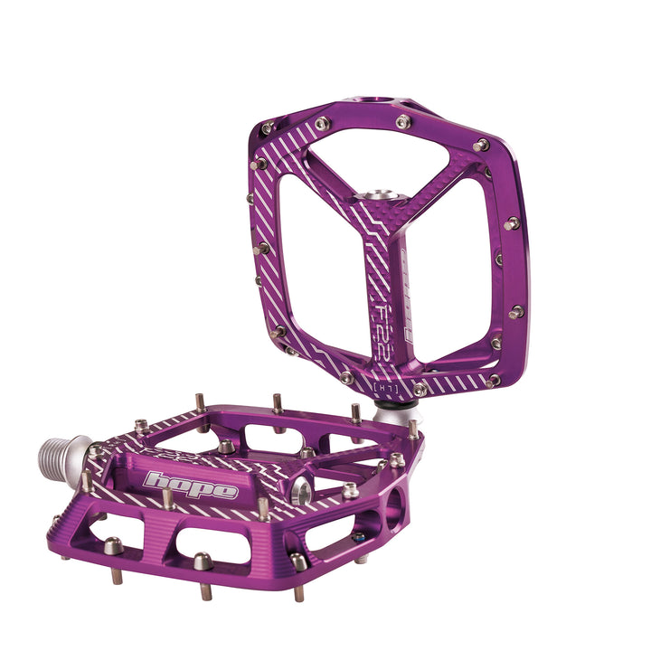 Hope F22 Flat Pedals Purple Pair