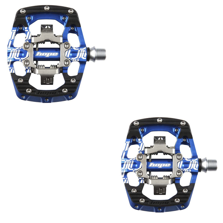 Hope Tech Union Gravity SPD Pedals Blue