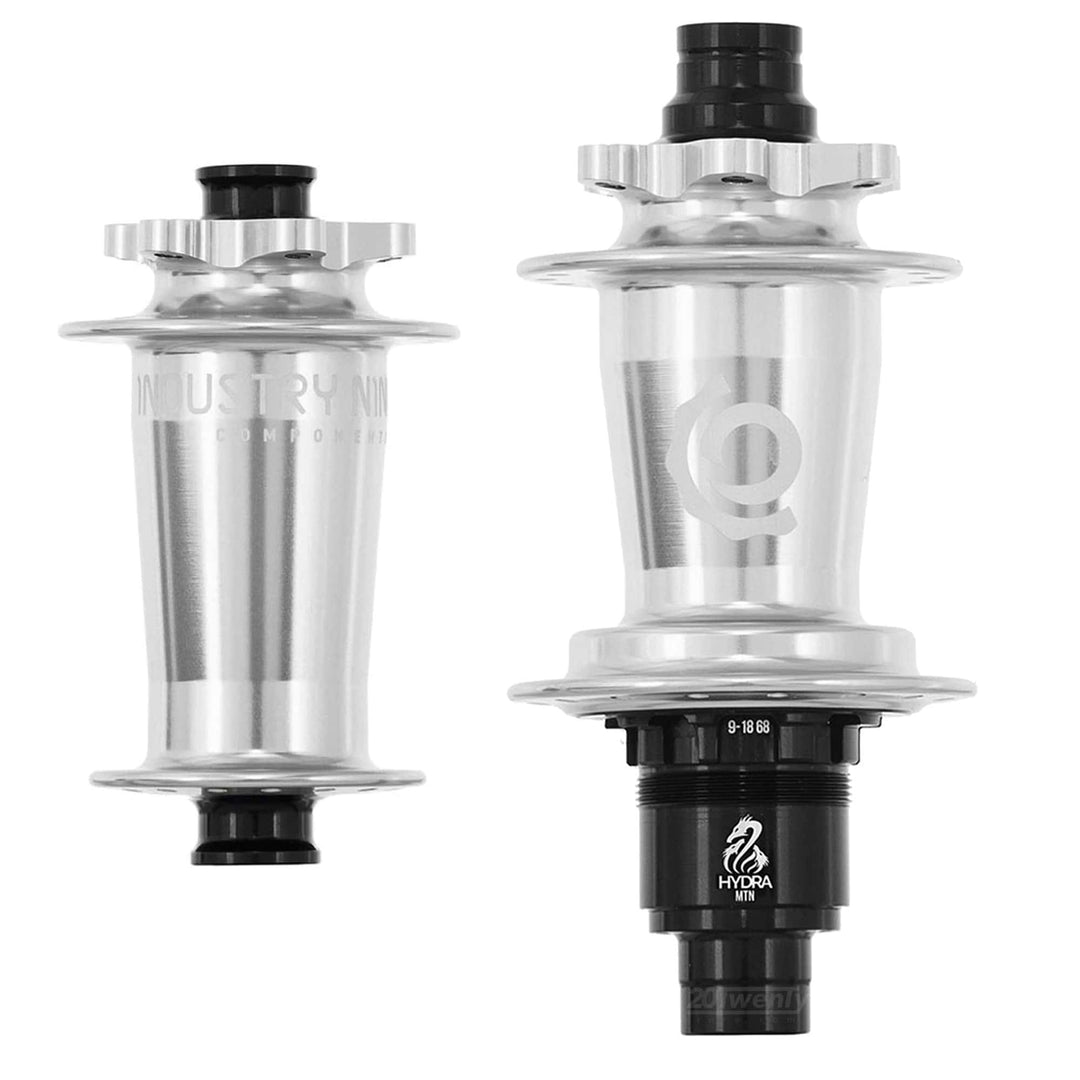 Industry Nine Hydra Hubs (Pair) Silver I9 Logo Side